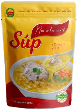 Súp nui óc heo cà rốt