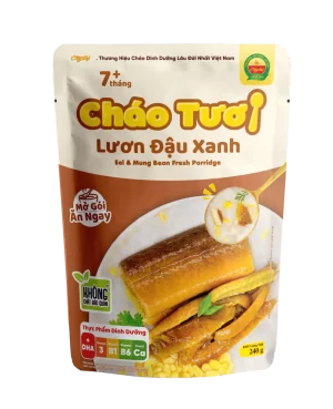 Cháo tươi lươn đậu xanh