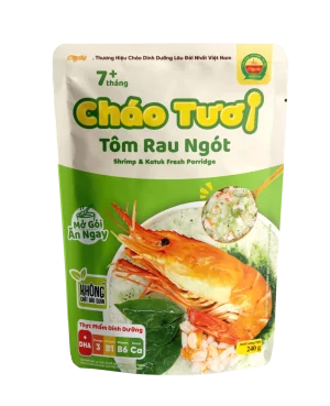 Cháo tươi Tôm rau ngót