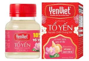 Tổ Yến Nguyên Chất Chưng Sẵn Vị Hạt Sen 70ml
