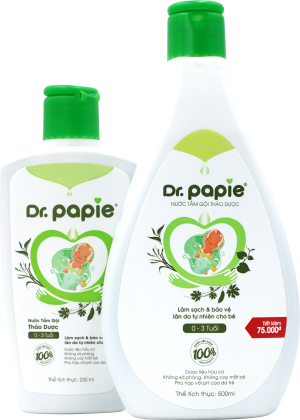Nước tắm gội thảo dược Dr.Papie Chai 230ml
