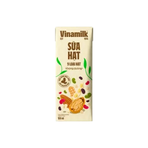 Sữa hạt 9 loại hạt không đường Vinamilk hộp 180ml (24H/T)