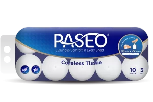 Giấy vệ sinh Paseo 10 cuộn 3 lớp không lõi
