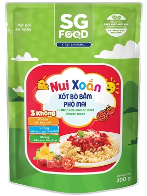 Nui xoắn xốt bò bằm phô mai 200g