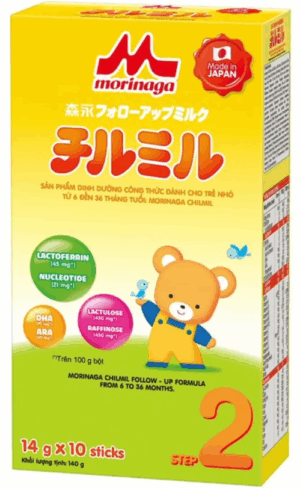 Sản Phẩm Dinh Dưỡng Công Thức Morinaga Chilmil Dành Cho Trẻ Từ 6 - 36 Tháng Tuổi 140g (10 stick x 14g)