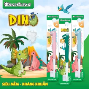 Bàn chải đánh răng OralClean Dino Kids Soft