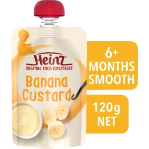 Custard với chuối dành cho trẻ từ 6 tháng tuổi trở lên : Heinz Custard with Banana