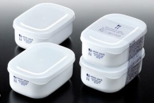 Konbini Set 2 hộp nhựa đựng thực phảm White pack 280ml