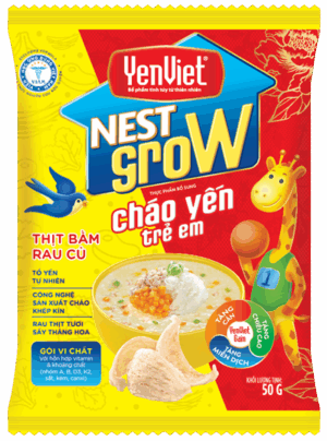 Cháo Yến Nest Grow- Thịt Bằm Rau Củ 50G