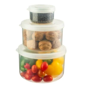 Bộ 3 hộp thực phẩm tròn Hokkaido 750-1500-2500ml