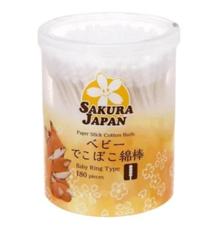 Tăm Bông Kháng Khuẩn Sakura Baby Xoăn TB12 180 que