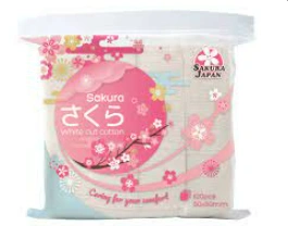 Bông tẩy trang Sakura white 120 pcs