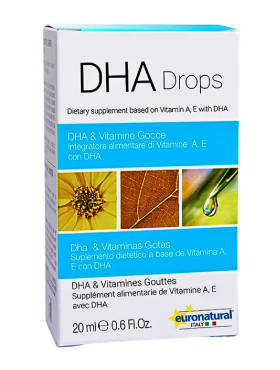 DHA DROPS bổ sung DHA, Vitamin A, Vitamin E cho cơ thể hộp 20ml