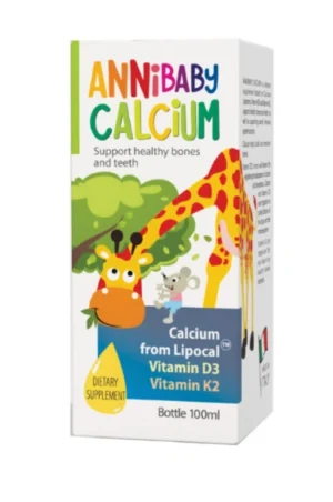 AnniBaby Calcium Hỗ trợ bổ sung Canxi, Vitamin D3, K2 cho cơ thể chai 100ml
