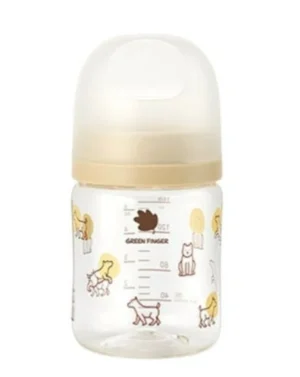 Bình sữa đơn Greenfinger BebeGrow PPSU 160ml kem