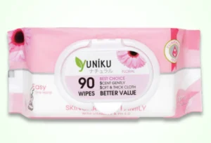 Khăn ướt Yuniku 90 tờ, hồng