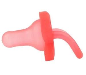 Ti ngậm chống vẩu, 100% silicone màu hồng 0+