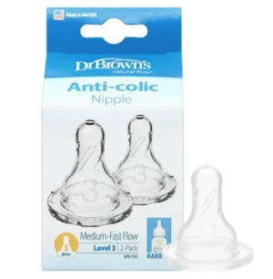 Set 2 ti thay thế bình sữa cổ thường Số 3  (6 - 9 tháng)