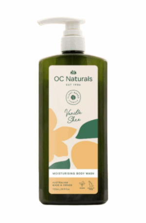 Sữa tắm dưỡng ẩm da với chiết xuất Vanilla và Bơ hạt mỡ OC Naturals 725ml