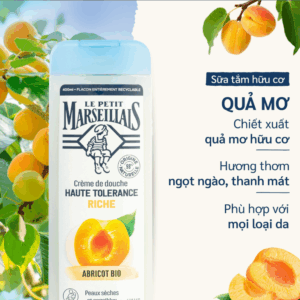 Sữa tắm 98% Hữu Cơ Le Petit Marseillais Chiết Xuất Quả Mơ 400ml (Cái)