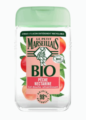 Sữa tắm 98% Hữu Cơ Le Petit Marseillais Hương Quả Đào 250ml (Cái)