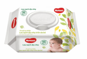 Khăn ướt Huggies lau sạch dịu nhẹ 80 x 1 2