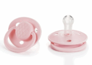 KU5521-002 Ti ngậm ku-plus cho bé từ 0-6 tháng tuổi màu hồng phấn