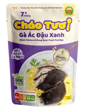Cháo tươi lươn đậu xanh
