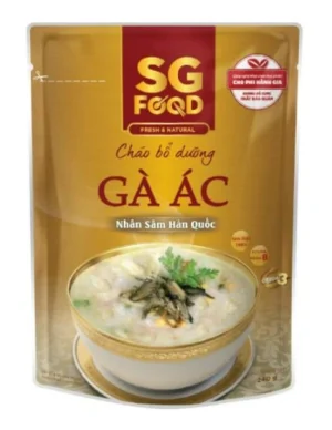 Cháo bổ dưỡng gà ác nhân sâm 240g SGF