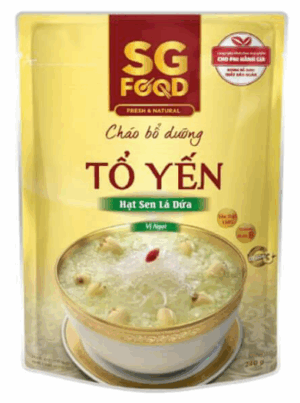 Cháo bổ dưỡng tổ yến hạt sen lá dứa 240g SGF