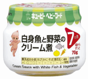 Thức ăn bổ sung cá tuyết và rau củ hầm xốt kem 70g
