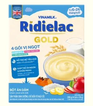 Bột AD RiDielac Gold 4 gói vị ngọt 4 x 50g