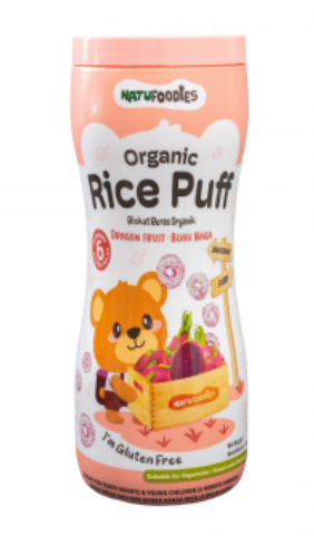 Bánh Natufoodies Organic rice puff - vị Thanh long