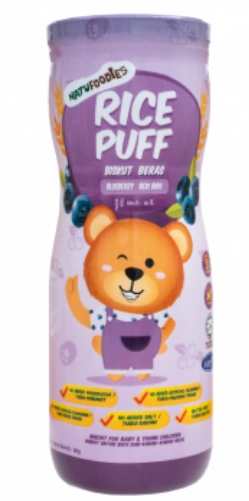 Bánh Natufoodies rice puff - vị việt quất