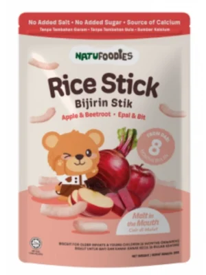 Bánh gạo hình que Natufoodies - Vị Táo, củ dền