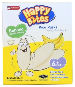 Bánh ăn dặm Happy vị chuối, 50g