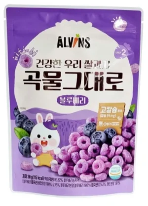 Bánh gạo cho bé vị việt quất Alvins 30g