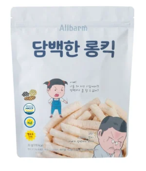 "Bánh gạo lứt hình que cho bé vị đậu đen đậu lăng AllBarm 30g 6M+"