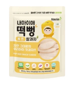 Bánh gạo hữu cơ thanh dẹt cho bé vị Phô Mai Naeiae 30g 6M+