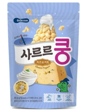 Thực phẩm bổ sung bánh bỏng bổ sung lợi khuẩn vị sữa chua phô mai Bebecook 23g