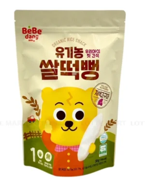Bánh gạo miếng hữu cơ Bebedang vị Khoai lang tím