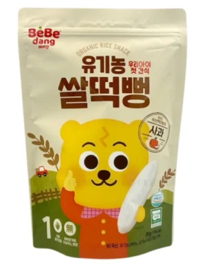Bánh gạo miếng hữu cơ Bebedang vị Táo