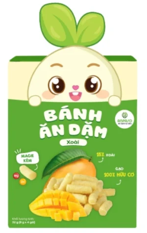 Bánh ăn dặm vị xoài Anpaso 32 g