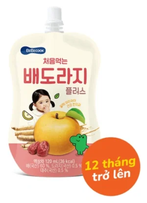 Nước ép lê cát cánh và táo đỏ Bebecook