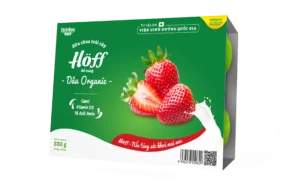 Sữa chua trái cây Hoff , Dâu - Organic 55gr