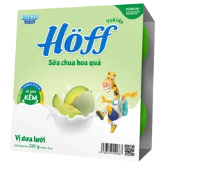 Sữa chua hoa quả Hoff - Dưa lưới 55gr
