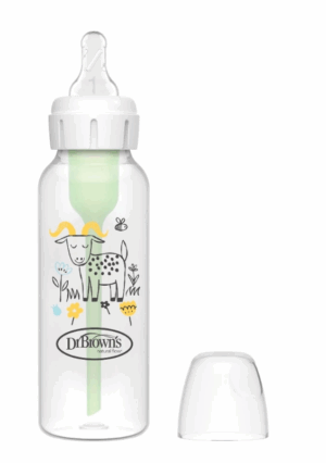 Bình sữa Dr Brown's "Option Plus" cổ thường 250ml PP, hình dê