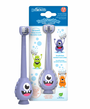 Bàn chải đánh răng cho trẻ em từ 1-4 tuổi hình Monster nhãn hiệu Dr Brown's. Mã hàng HG094