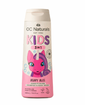 Sữa tắm gội dưỡng da cho bé 3in 1 OC Naturals Kids hương Berry Bliss 400ml