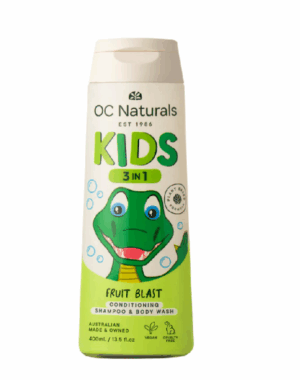 Sữa tắm gội dưỡng da cho bé 3in 1 OC Naturals Kids hương Fruit Blast 400ml